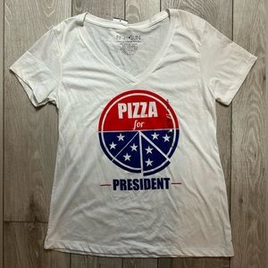 NWT Fifth Sun Women's -Short Sleeve -White- Graphic T-Shirt size XL